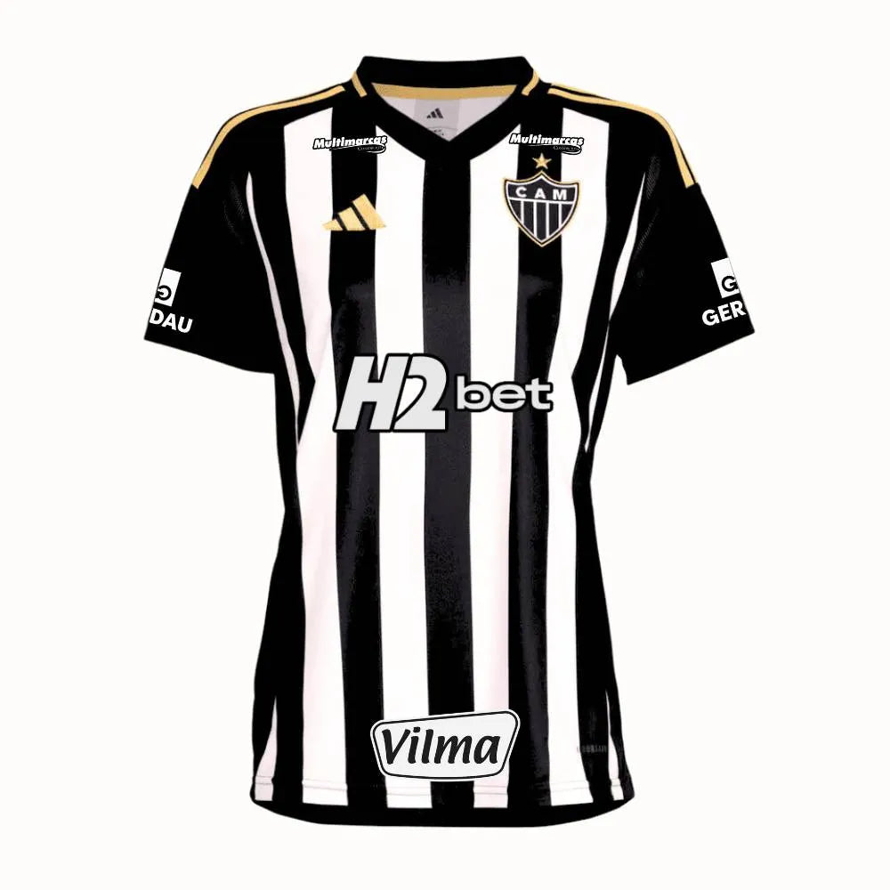 Camisa Adidas Feminina Atlético Mineiro 25/26 Home, Camisa Futebol, Adidas, Ficha do Produto TecnologiaAeroReady: Sistema que controla o excesso de umidade do corpo, garantindo a rápida secagem do suor durante os exercícios. Composição: 100% PoliésterMarca: AdidasIndicada para: Jogo/CasualGênero: MasculinoEscudo: BordadoOrigem: ImportadoManga: Curta PERSONALIZAÇÃO COM QUALIDADE OFICIAL Durável Maleável Não perde a cor-PIQUE DE JOGADOR