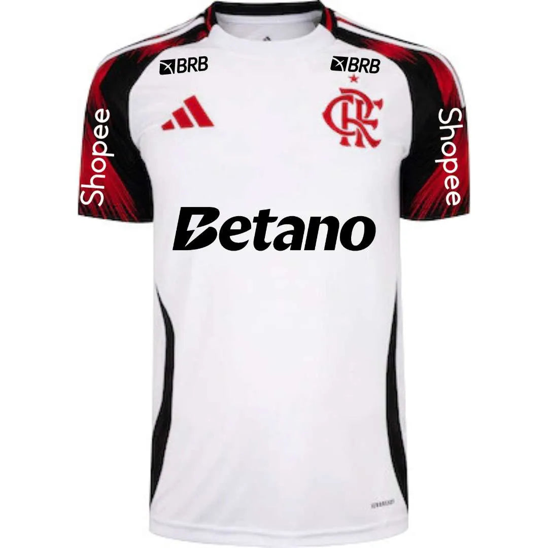 Camisa Adidas Flamengo 25/26 Away, Camisa Futebol, Adidas, Ficha do Produto TecnologiaAeroReady: Sistema que controla o excesso de umidade do corpo, garantindo a rápida secagem do suor durante os exercícios. Composição: 100% PoliésterMarca: AdidasIndicada para: Jogo/CasualGênero: MasculinoEscudo: BordadoOrigem: ImportadoManga: Curta-PIQUE DE JOGADOR