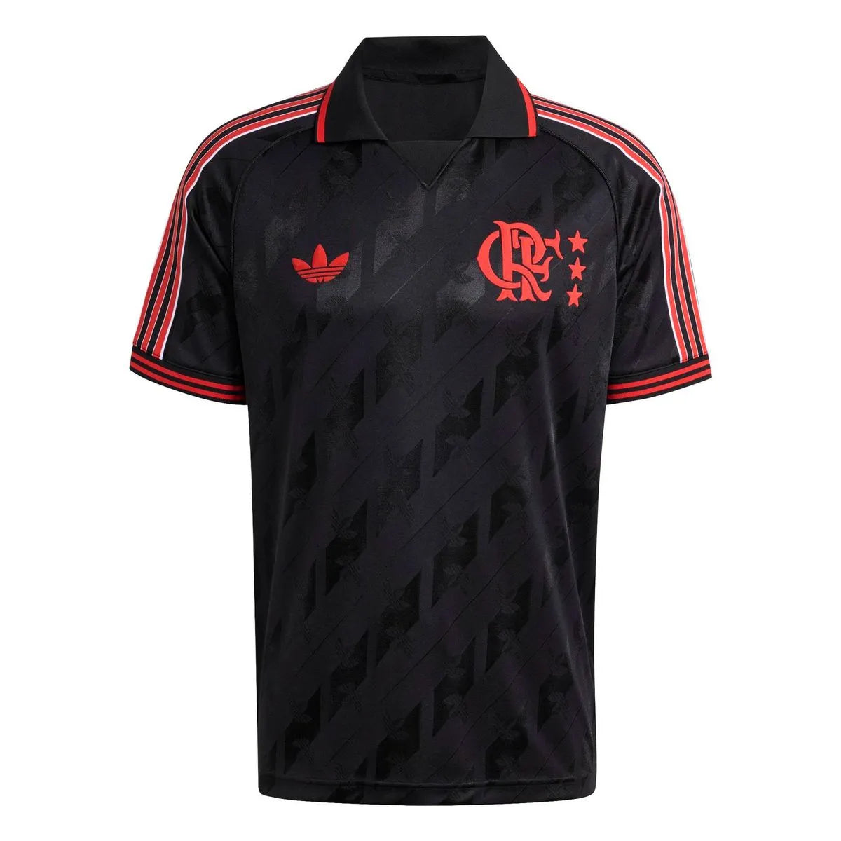 Camisa Adidas Flamengo Lifestyle 2025, Camisa Futebol, Adidas, Descrição Destaque-se na multidão com um ícone instantâneo. Esta camisa adidas exibe uma estilosa gola polo e tecido macio e brilhante para um visual marcante. Do icônico Trefoil, o escudo vintage do CR Flamengo mantém a nostalgia fluindo, enquanto os punhos canelados mantêm o ajuste perfeito. Uma alternativa elegante à sua camisa de jogo, esta camisa certamente vai se tornar sua peça favorita no guarda-roupa de futebol. Composição: 100% Poliést