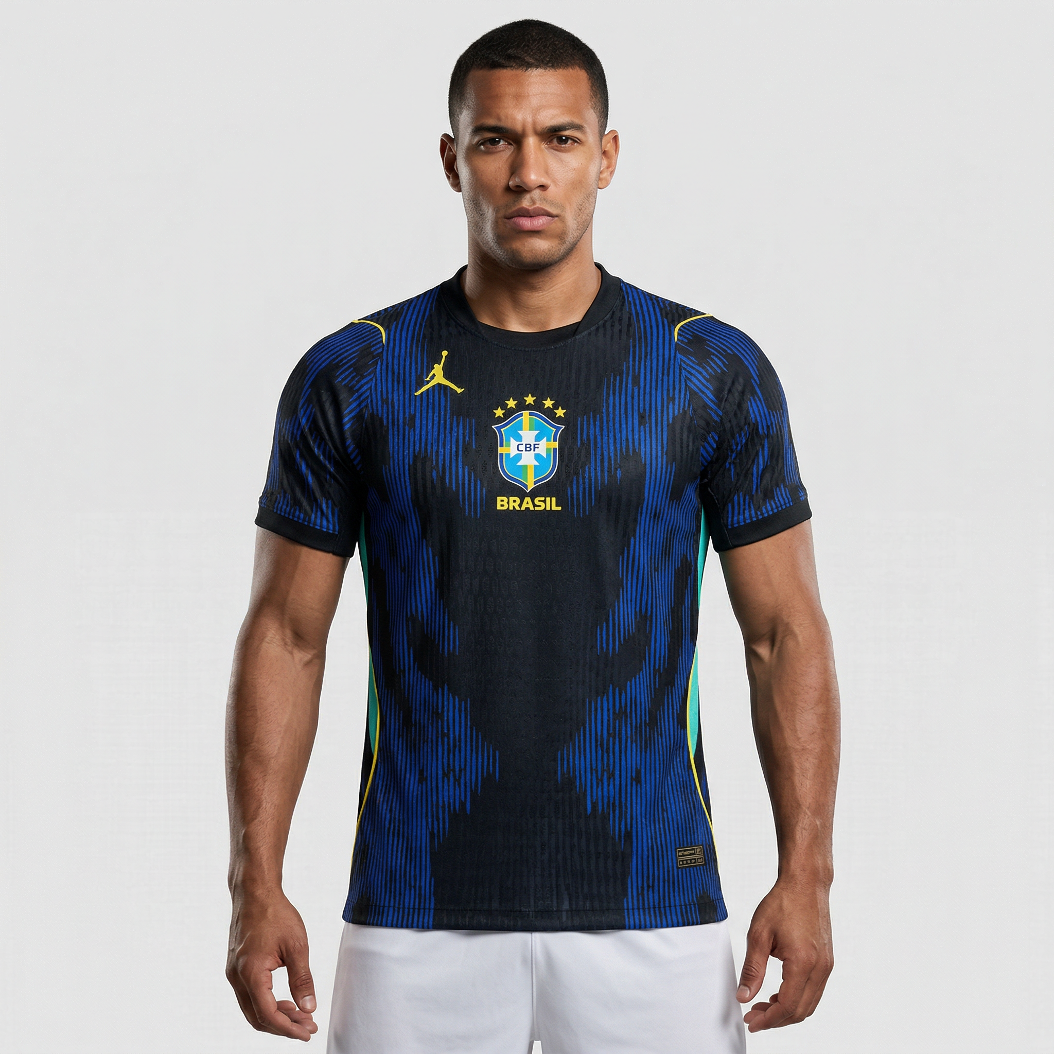 Camisa Brasil 2026 Versão Jogador Copa do Mundo II, Camisa Brasil Titular 26/27 - Copa do Mundo, PIQUE DE JOGADOR, A Camisa Brasil 2026 Versão Jogador Copa do Mundo II foi desenvolvida para reproduzir o mesmo padrão utilizado pelos atletas dentro de campo. Inspirada no uniforme alternativo da Seleção Brasileira para a Copa do Mundo de 2026, essa versão oferece um design moderno aliado a tecnologia e desempenho. O modelo segue o visual marcante do segundo uniforme da Seleção, trazendo cores e detalhes que re