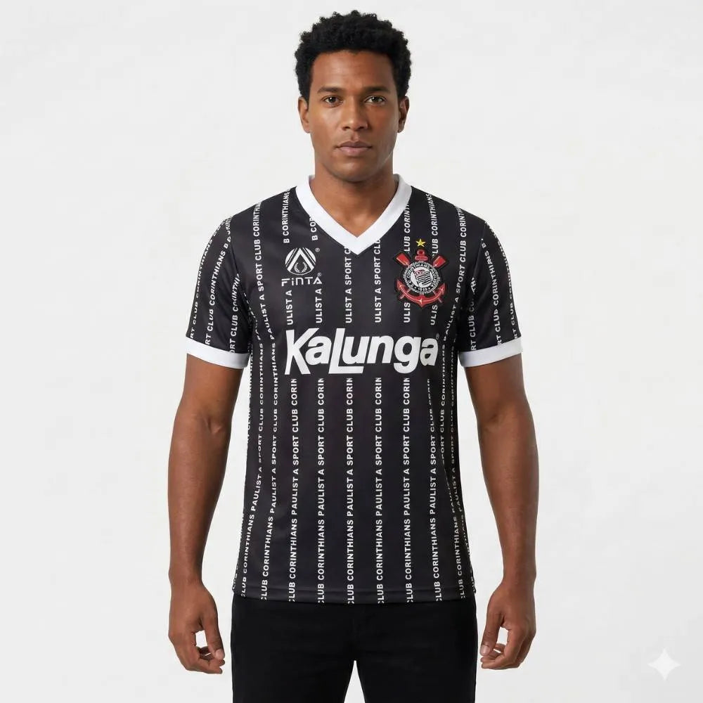 Camisa Corinthians Retrô 1994 Third Finta Masculina - Preta e Branca, Camisa Japão Retrô 2006 Branca - Adidas, PIQUE DE JOGADOR, -PIQUE DE JOGADOR
