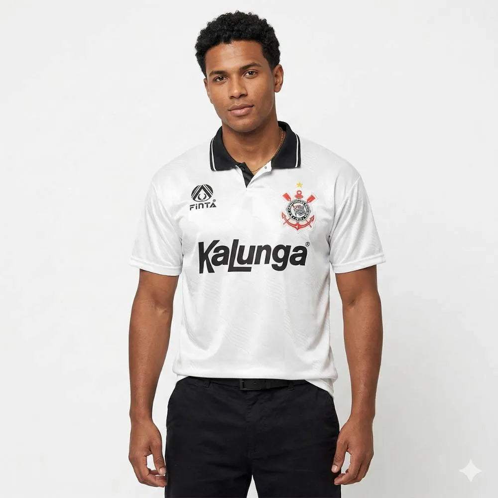 Camisa Corinthians Retrô 1998 Finta Masculina - Branca e Preta, Camisa Japão Retrô 2006 Branca - Adidas, PIQUE DE JOGADOR, -PIQUE DE JOGADOR