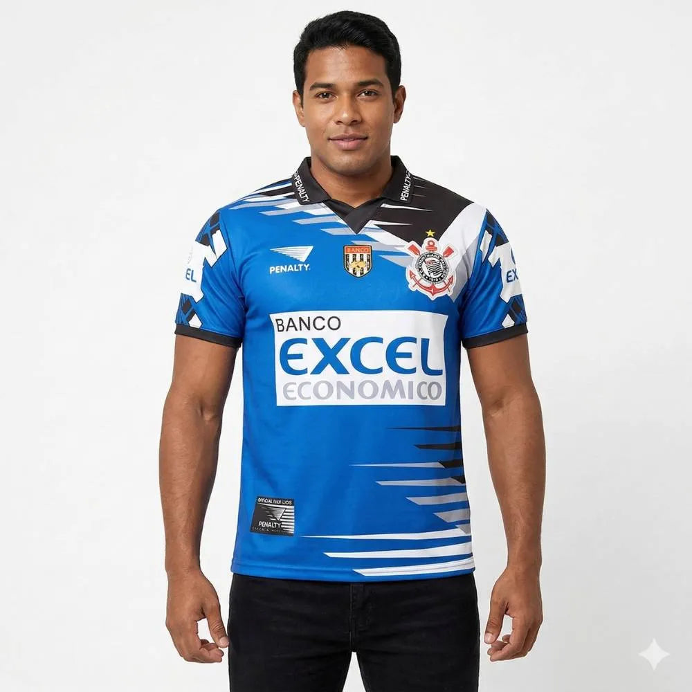 Camisa Corinthians Retrô 1998 Third Penalty Masculina - Preta e Azul, Camisa Japão Retrô 2006 Branca - Adidas, PIQUE DE JOGADOR, -PIQUE DE JOGADOR