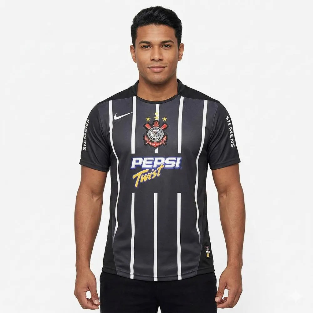 Camisa Corinthians Retrô 2004/05 Alternativa Nike Masculina - Preta e Branca, Camisa Japão Retrô 2006 Branca - Adidas, PIQUE DE JOGADOR, -PIQUE DE JOGADOR