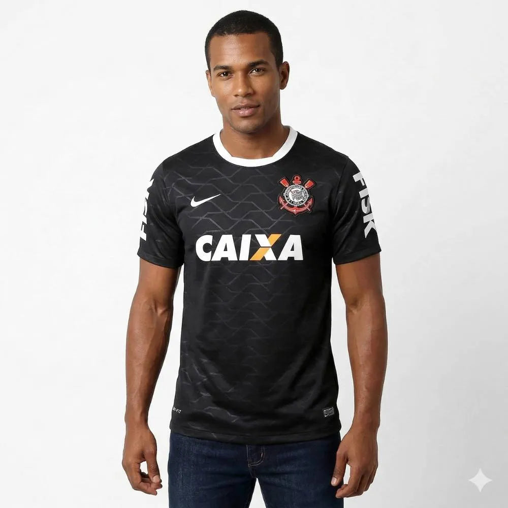 Camisa Corinthians Retrô 2012 Home NIke Masculina - Preto, Camisa Japão Retrô 2006 Branca - Adidas, PIQUE DE JOGADOR, -PIQUE DE JOGADOR