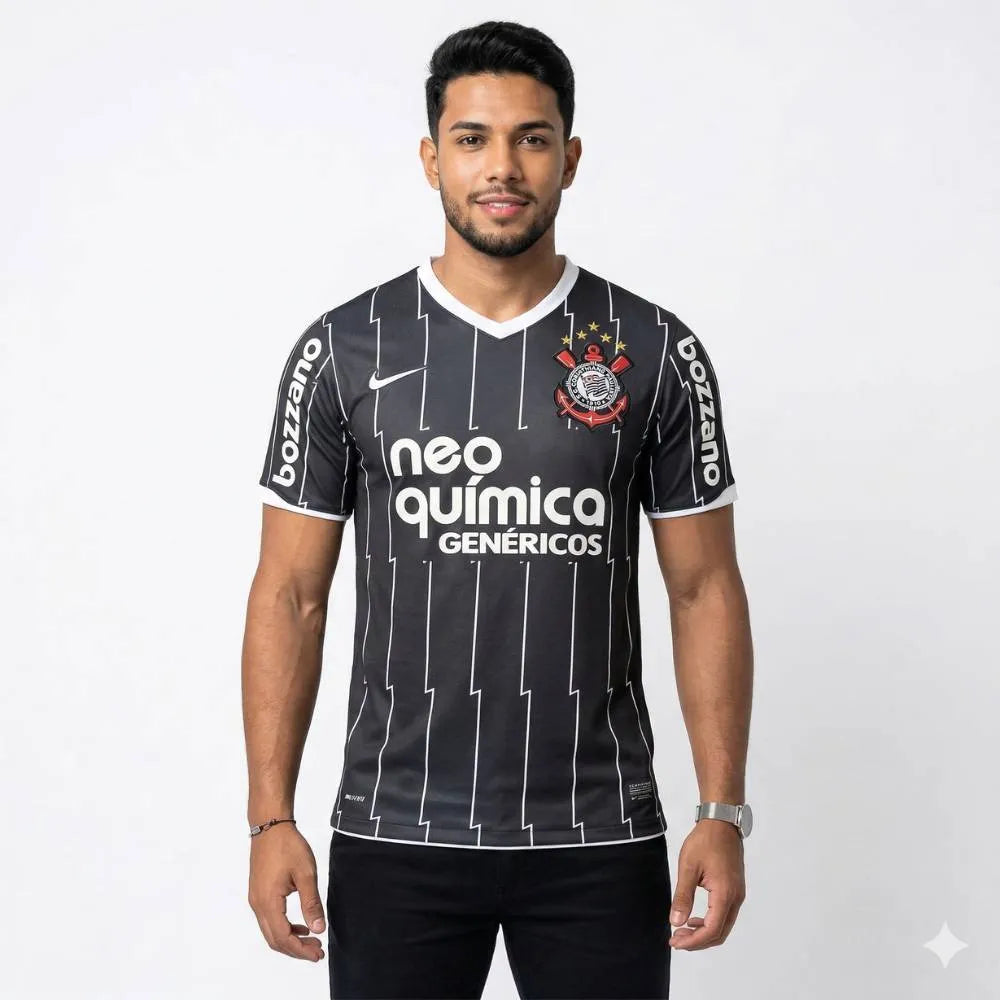 Camisa Corinthians Retrô 2012/13 Home Nike Masculina - Preto, Camisa Japão Retrô 2006 Branca - Adidas, PIQUE DE JOGADOR, -PIQUE DE JOGADOR