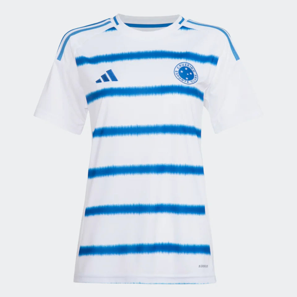 Camisa Feminina Adidas Cruzeiro 25/26 Away, Camisa Futebol, Adidas, Ficha do Produto TecnologiaAeroReady: Sistema que controla o excesso de umidade do corpo, garantindo a rápida secagem do suor durante os exercícios. Composição: 100% PoliésterMarca: AdidasIndicada para: Jogo/CasualGênero: MasculinoEscudo: EmborrachadoOrigem: ImportadoManga: Curta-PIQUE DE JOGADOR