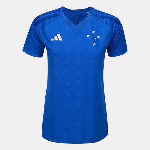 Camisa Feminina Adidas Cruzeiro 26/27 Home, Camisa Futebol, Adidas, Camisa de futebol com tecnologia Aeroready para ajudar você a se sentir confortável. Quando se trata de futebol, herança e inovação andam de mãos dadas. A Camisa I Cruzeiro 26 celebra a conexão celestial do clube com um design inspirado nas estrelas e no denim. O logo bordado da adidas e o escudo do clube adicionam autenticidade e orgulho ao visual, enquanto a tecnologia Aeroready ajuda a manter o conforto, seja torcendo nas arquibancadas o