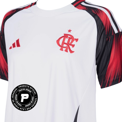 Camisa Feminina Adidas Flamengo 25/26 Campeão Libertadores 2025, Camisa Futebol, Adidas, Ficha do Produto TecnologiaAeroReady: Sistema que controla o excesso de umidade do corpo, garantindo a rápida secagem do suor durante os exercícios. Composição: 100% PoliésterMarca: AdidasIndicada para: Jogo/CasualGênero: MasculinoEscudo: BordadoOrigem: ImportadoManga: Curta-PIQUE DE JOGADOR