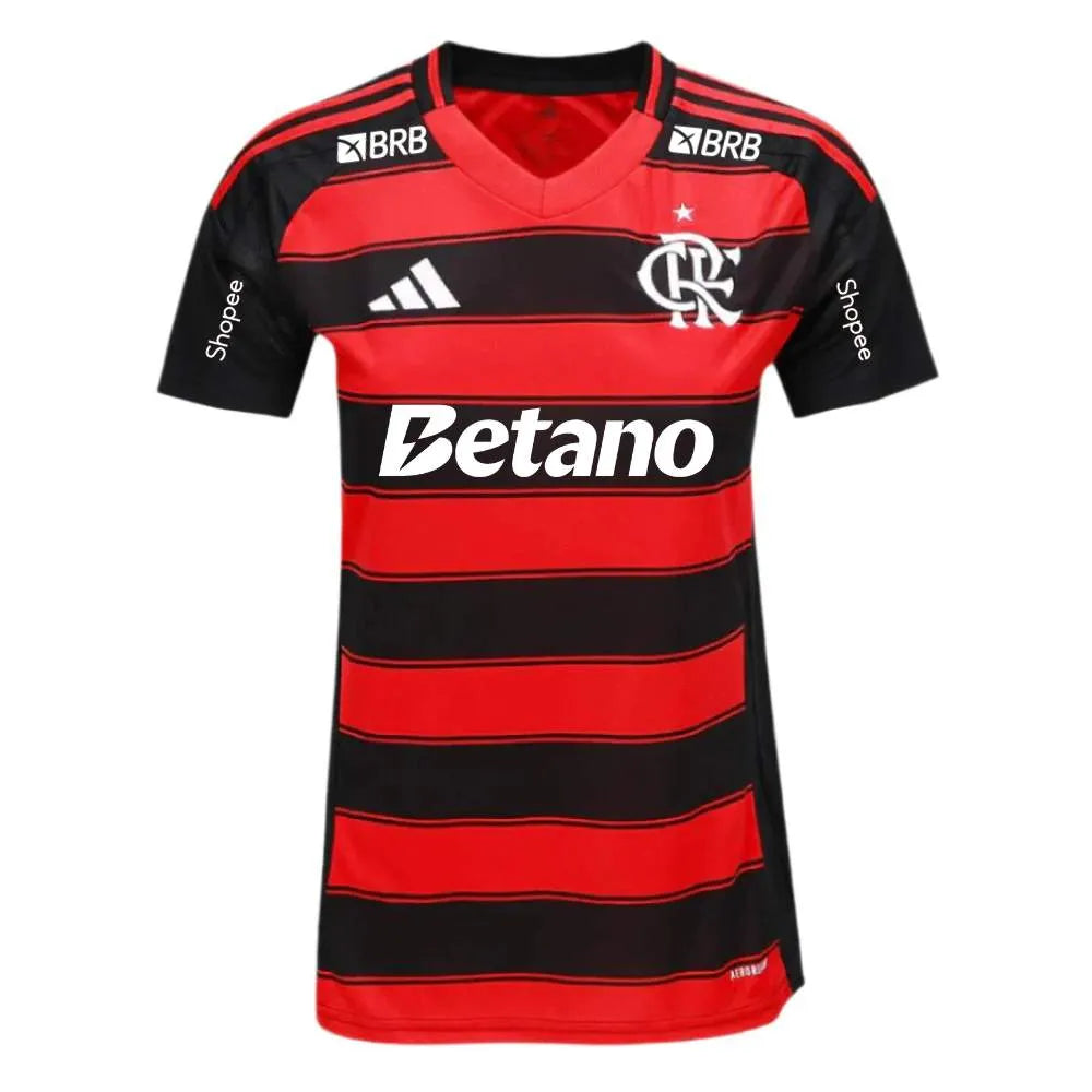 Camisa Feminina Adidas Flamengo 25/26 Home, Camisa Futebol, Adidas, Ficha do Produto TecnologiaAeroReady: Sistema que controla o excesso de umidade do corpo, garantindo a rápida secagem do suor durante os exercícios. Composição: 100% PoliésterMarca: AdidasIndicada para: Jogo/CasualGênero: MasculinoEscudo: BordadoOrigem: ImportadoManga: Curta-PIQUE DE JOGADOR