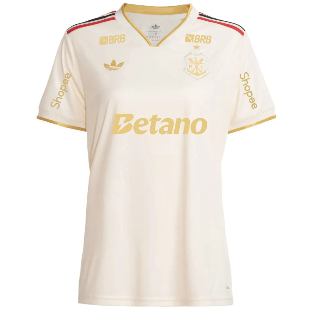 Camisa Feminina Adidas Flamengo 25/26 Third, Camisa Futebol, Adidas, Ficha do Produto TecnologiaAeroReady: Sistema que controla o excesso de umidade do corpo, garantindo a rápida secagem do suor durante os exercícios. Composição: 100% PoliésterMarca: AdidasIndicada para: Jogo/CasualGênero: MasculinoEscudo: BordadoOrigem: ImportadoManga: Curta-PIQUE DE JOGADOR