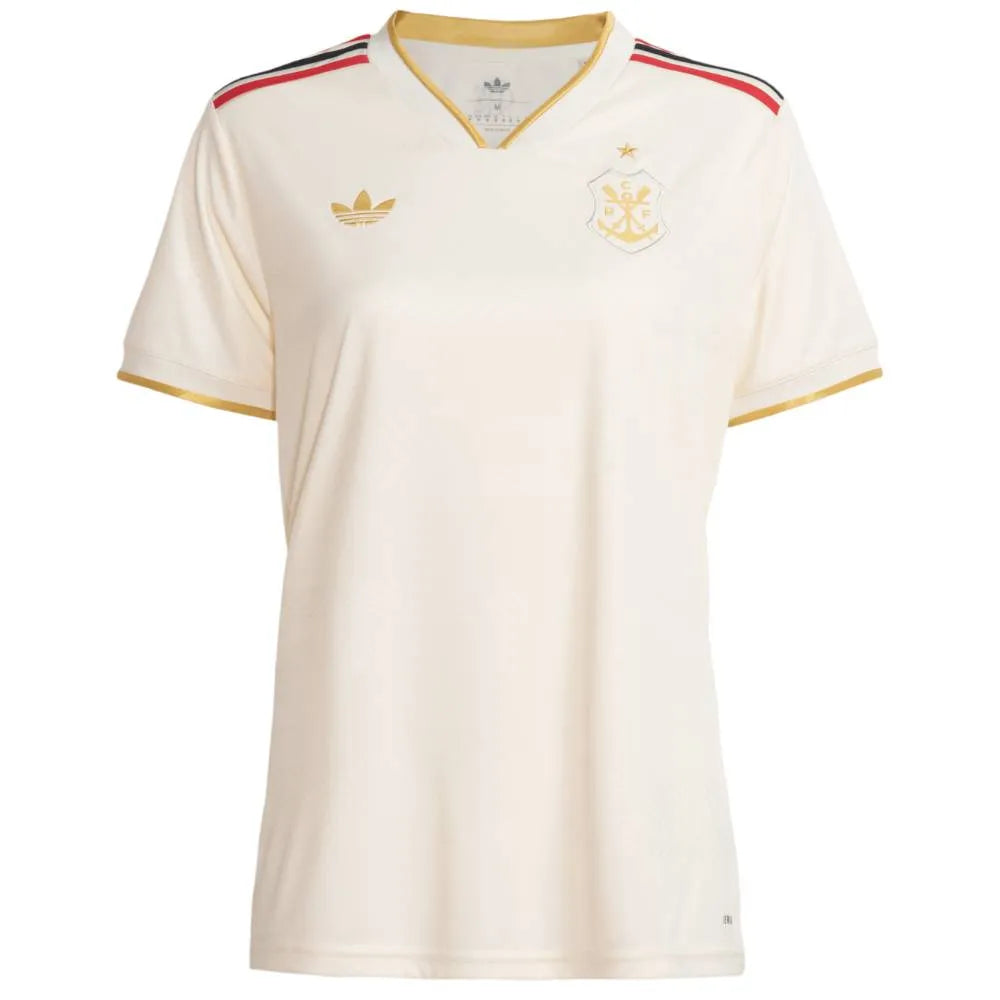 Camisa Feminina Adidas Flamengo 25/26 Third, Camisa Futebol, Adidas, Ficha do Produto TecnologiaAeroReady: Sistema que controla o excesso de umidade do corpo, garantindo a rápida secagem do suor durante os exercícios. Composição: 100% PoliésterMarca: AdidasIndicada para: Jogo/CasualGênero: MasculinoEscudo: BordadoOrigem: ImportadoManga: Curta-PIQUE DE JOGADOR