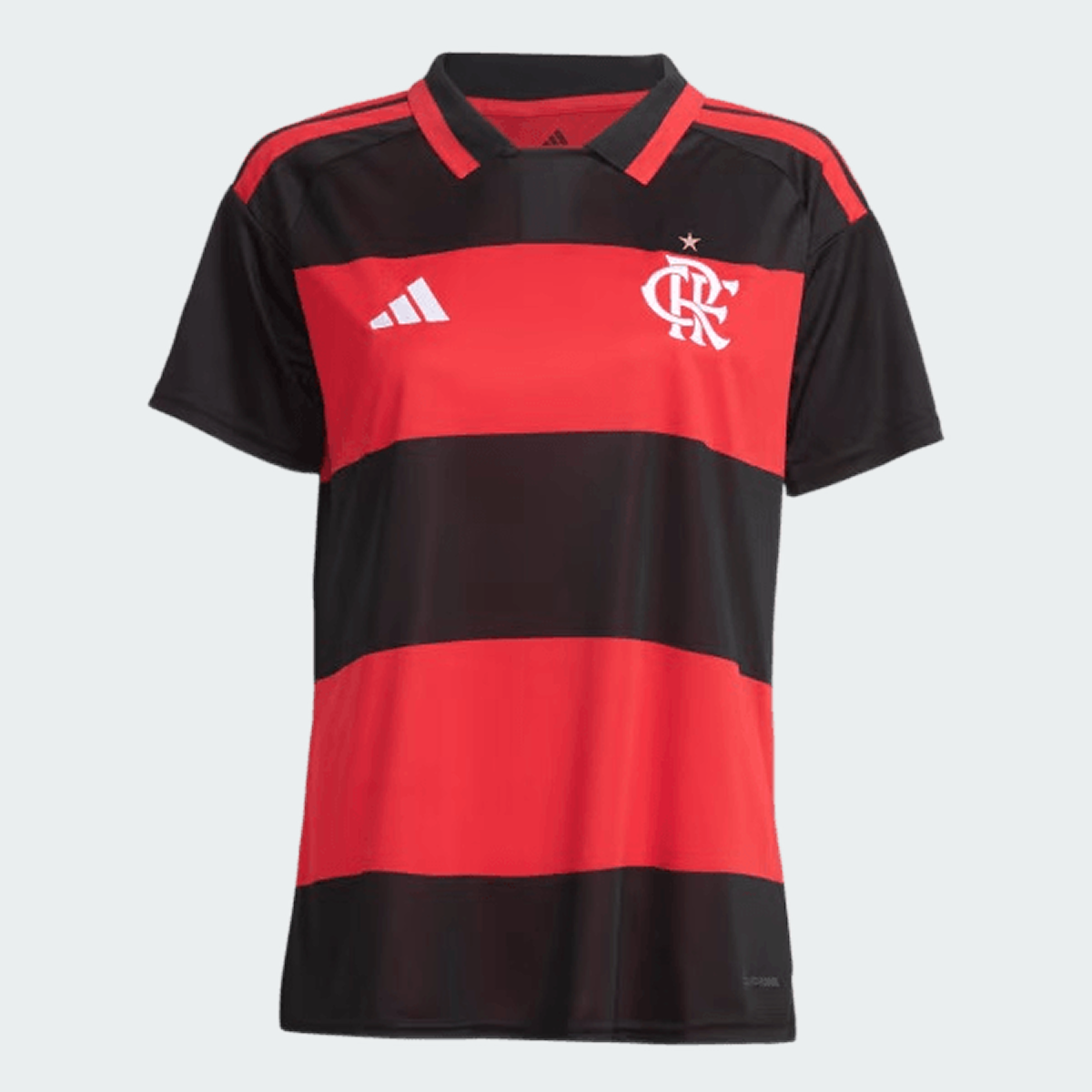 Camisa Feminina Adidas Flamengo 26/27 Home, Camisa Futebol, Adidas, VISTA O MANTO! Conheça a Camisa I CR Flamengo 26, uma mistura de tradição no futebol e inovação adidas. Criada para aqueles que vivem e respiram o esporte, esta é mais do que apenas uma camisa - é um símbolo de herança e paixão.Refrescante. Seca. Pronta. A tecnologia Climacool absorve e dispersa o suor para um desempenho sem distrações, permitindo que você se concentre no jogo. Adornada com o escudo costurado do clube, esta camisa é um test