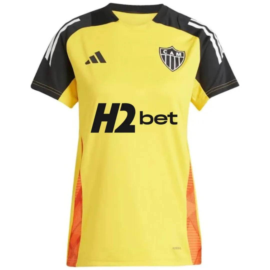 Camisa Feminina Atlético Mineiro 25/26 Treino, Camisa Futebol, Adidas, Ficha do Produto TecnologiaAeroReady: Sistema que controla o excesso de umidade do corpo, garantindo a rápida secagem do suor durante os exercícios. Composição: 100% PoliésterMarca: AdidasIndicada para: Jogo/CasualGênero: MasculinoEscudo: BordadoOrigem: ImportadoManga: Curta-PIQUE DE JOGADOR