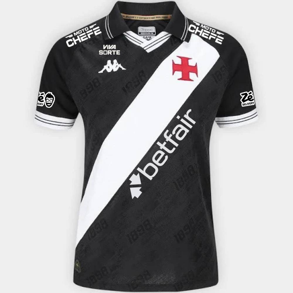 Camisa Feminina Kappa Vasco 25/26 Home, Camisa Futebol, Kappa, Descrição do produto Sou Vascaíno! A Camisa Vasco I 25/26 Jogador Kappa celebra a paixão da torcida vascaína e é daqueles artigos que não podem faltar no fardamento. Inspirada na história do Gigante da Colina, esta camisa do Vasco traz design tradicional e detalhes em sua extensão que exibem com orgulho sua conexão. A gola polo mantém um caimento moderno, enquanto a Cruz de Malta bordada traduz o sentimento que não pode parar. Com tecido tecnoló