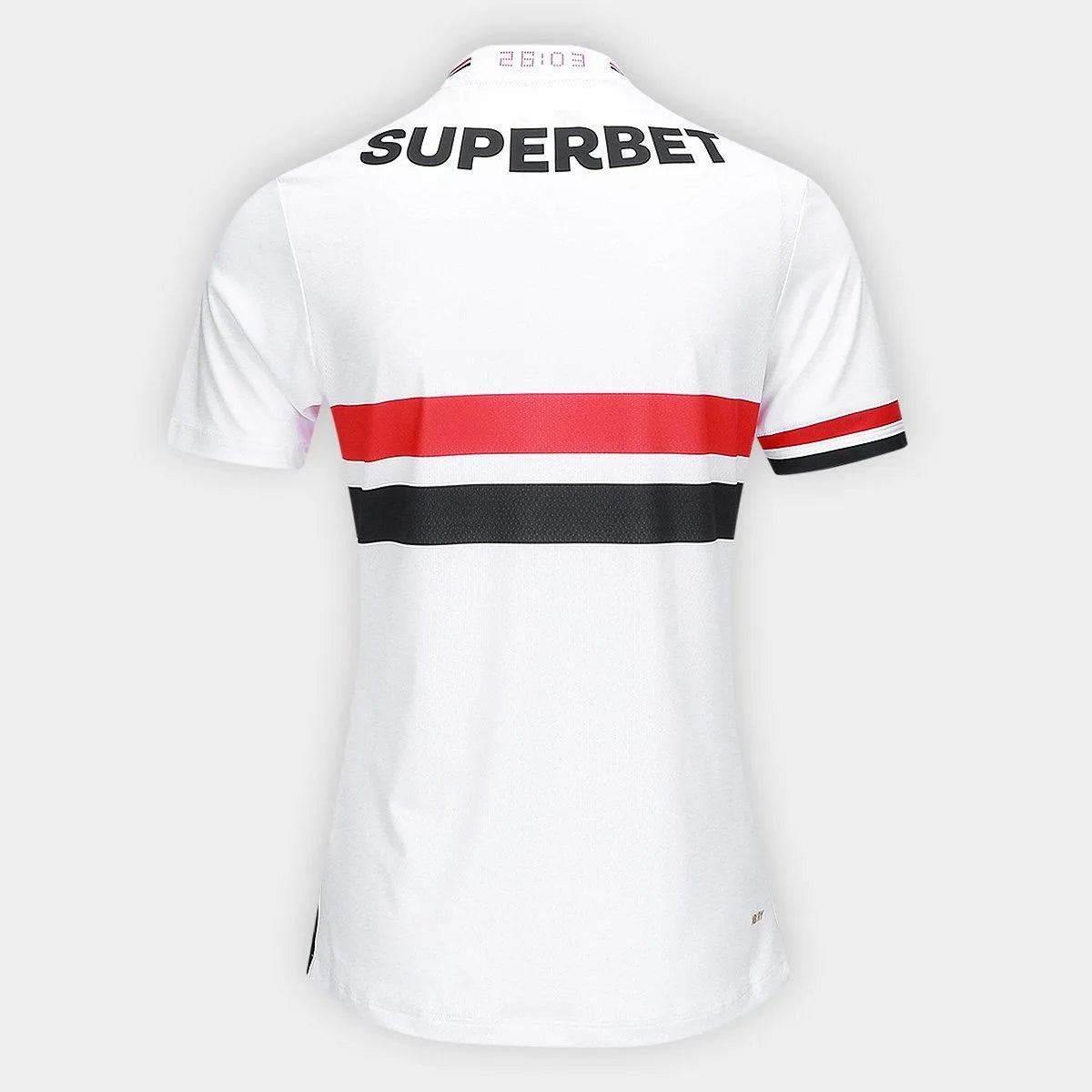 Camisa Feminina New Balance São Paulo 2025/26 I, Camisas de Futebol, PIQUE DE JOGADOR, Composição: 100% PoliésterGênero: FemininaIndicada para: Jogo/CasualGênero: MasculinoEscudo: EmborrachadoOrigem: ImportadoManga: Curta-PIQUE DE JOGADOR
