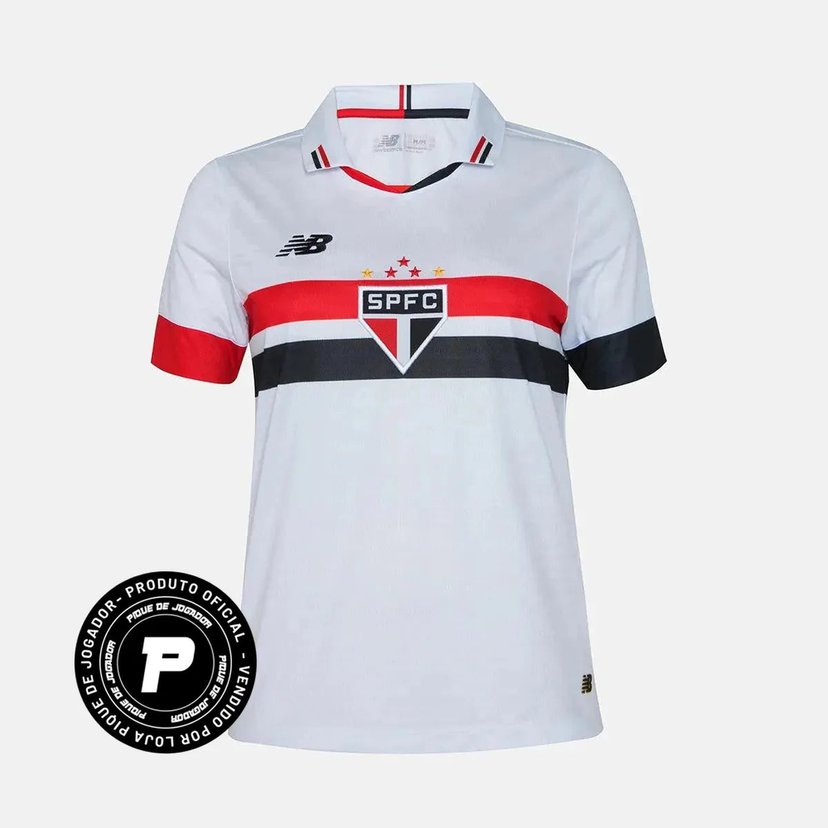 Camisa Feminina New Balance São Paulo FC 2024/25 I, Camisas de Futebol, PIQUE DE JOGADOR, FICHA TÉCNICA Composição: 100% PoliésterGênero: FemininoIndicada para: Jogo/CasualGênero: MasculinoEscudo: EmborrachadoOrigem: ImportadoManga: Curta-PIQUE DE JOGADOR