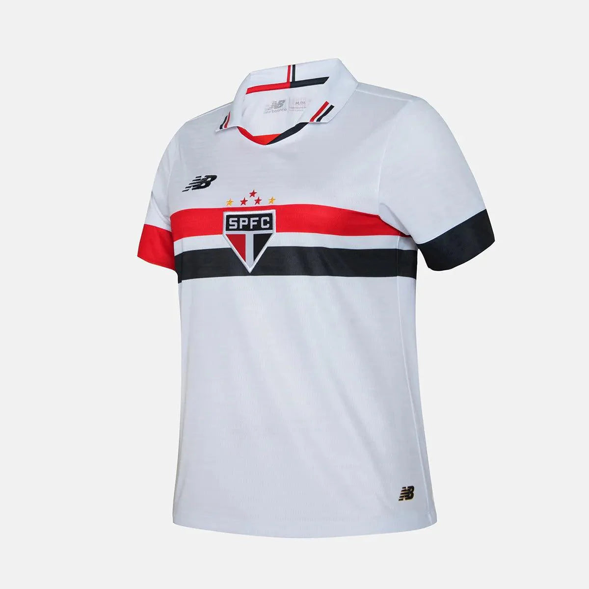 Camisa Feminina New Balance São Paulo FC 2024/25 I, Camisas de Futebol, PIQUE DE JOGADOR, FICHA TÉCNICA Composição: 100% PoliésterGênero: FemininoIndicada para: Jogo/CasualGênero: MasculinoEscudo: EmborrachadoOrigem: ImportadoManga: Curta-PIQUE DE JOGADOR