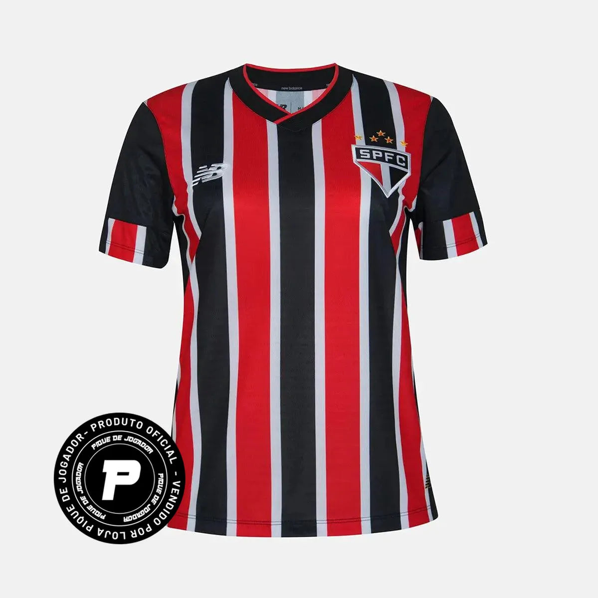 Camisa Feminina New Balance São Paulo FC 2024/25 II, Camisas de Futebol, PIQUE DE JOGADOR, FICHA TÉCNICA Composição: 100% PoliésterGênero: FemininoIndicada para: Jogo/CasualGênero: MasculinoEscudo: EmborrachadoOrigem: ImportadoManga: Curta-PIQUE DE JOGADOR