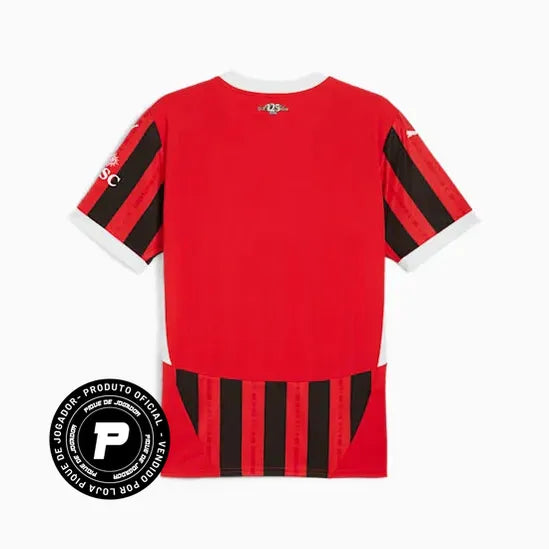 Camisa Feminina Puma AC Milan 2024/25 I, Camisas de Futebol, PIQUE DE JOGADOR, Composição: 100% PoliésterGênero: FemininaIndicada para: Jogo/CasualGênero: MasculinoEscudo: EmborrachadoOrigem: ImportadoManga: Curta-PIQUE DE JOGADOR