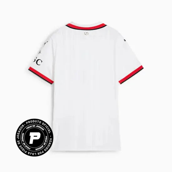 Camisa Feminina Puma AC Milan 2024/25 II, Camisas de Futebol, PIQUE DE JOGADOR, Composição: 100% PoliésterGênero: FemininaIndicada para: Jogo/CasualGênero: MasculinoEscudo: EmborrachadoOrigem: ImportadoManga: Curta-PIQUE DE JOGADOR