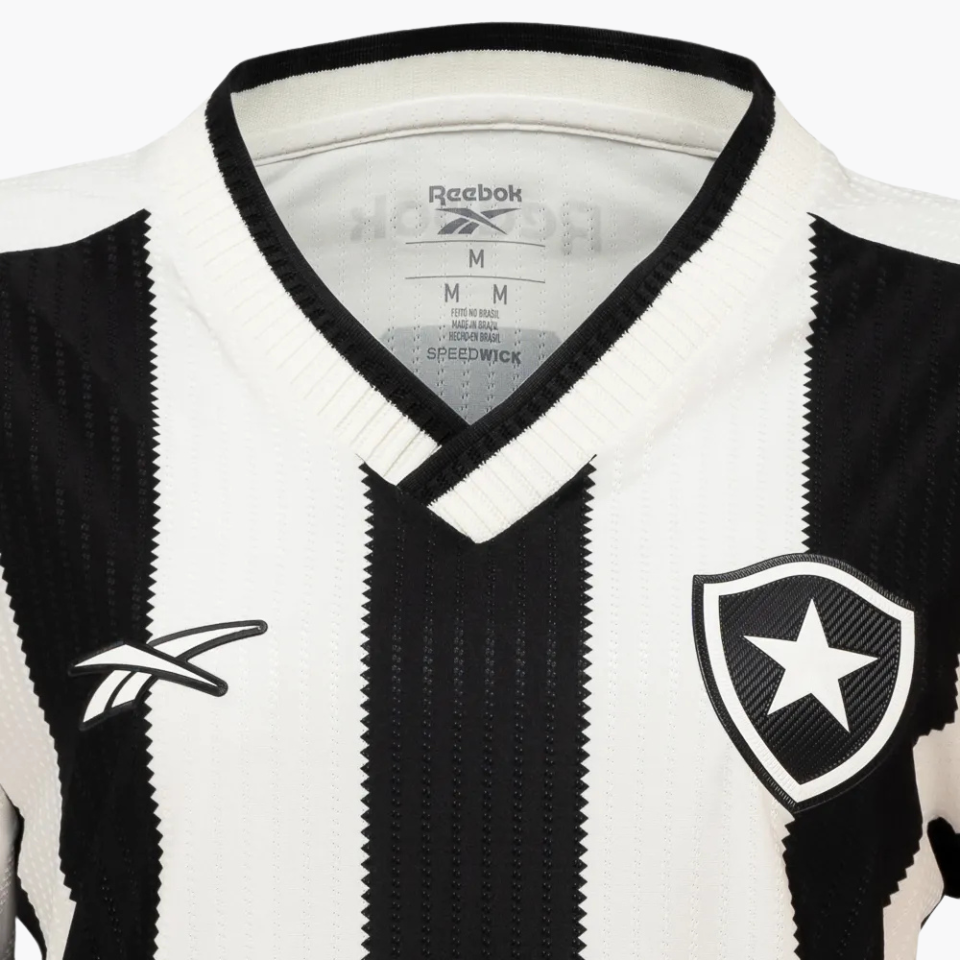 Camisa Feminina Reebok Botafogo 2024/25 I, Camisas de Futebol, PIQUE DE JOGADOR, Composição: 100% PoliésterGênero: FemininaIndicada para: Jogo/CasualGênero: MasculinoEscudo: EmborrachadoOrigem: ImportadoManga: Curta-PIQUE DE JOGADOR