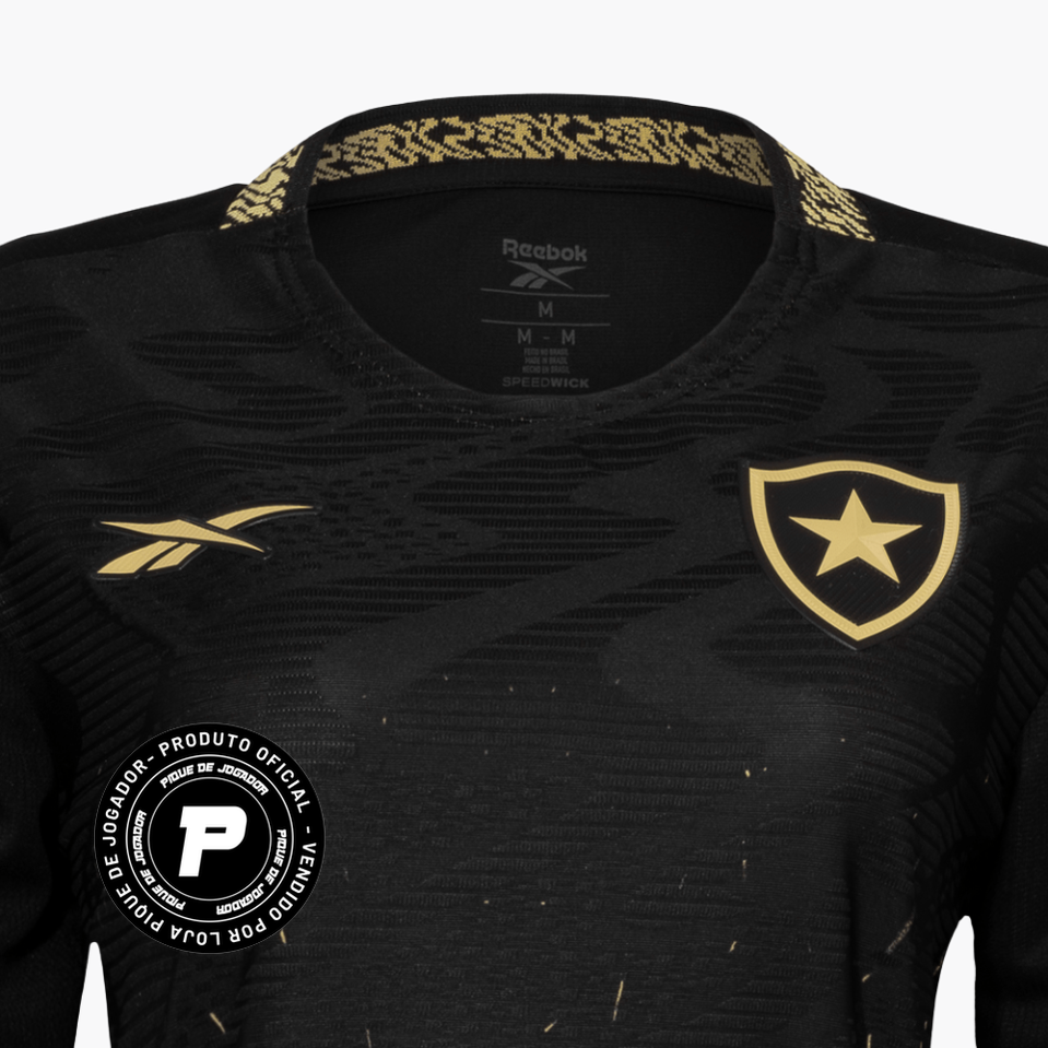 Camisa Feminina Reebok Botafogo 2024/25 II, Camisas de Futebol, PIQUE DE JOGADOR, Composição: 100% PoliésterGênero: FemininaIndicada para: Jogo/CasualGênero: MasculinoEscudo: EmborrachadoOrigem: ImportadoManga: Curta-PIQUE DE JOGADOR