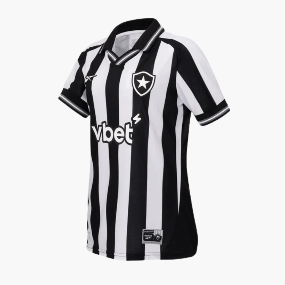 Camisa Feminina Reebok Botafogo 2025/26 I, Camisas de Futebol, PIQUE DE JOGADOR, FICHA TÉCNICA Composição: 100% PoliésterGênero: FemininoIndicada para: Jogo/CasualGênero: MasculinoEscudo: EmborrachadoOrigem: ImportadoManga: Curta-PIQUE DE JOGADOR