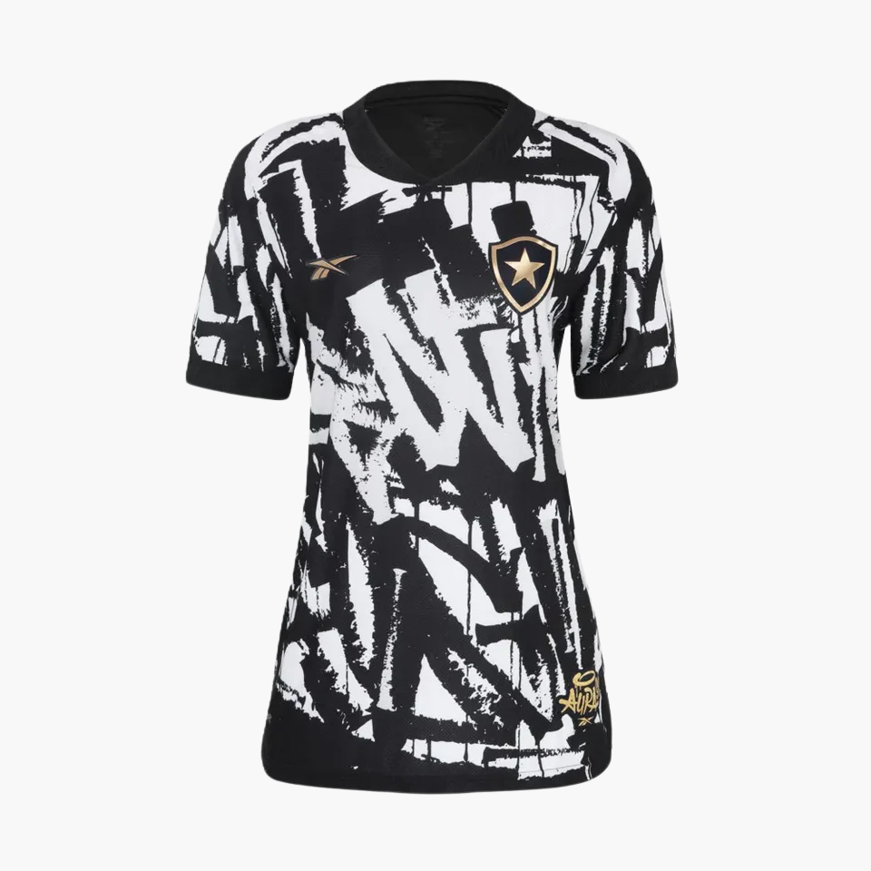 Camisa Feminina Reebok Botafogo 2025/26 IV, Camisas de Futebol, PIQUE DE JOGADOR, FICHA TÉCNICA Composição: 100% PoliésterGênero: FemininoIndicada para: Jogo/CasualGênero: MasculinoEscudo: EmborrachadoOrigem: ImportadoManga: Curta-PIQUE DE JOGADOR