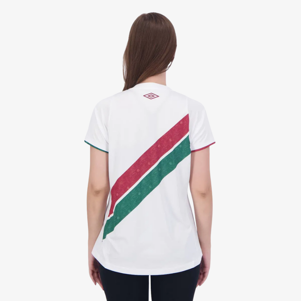 Camisa Feminina Umbro Fluminense 2024/25 II, Camisas de Futebol, PIQUE DE JOGADOR, FICHA TÉCNICA Composição: 100% PoliésterGênero: FemininoIndicada para: Jogo/CasualGênero: MasculinoEscudo: EmborrachadoOrigem: ImportadoManga: Curta-PIQUE DE JOGADOR