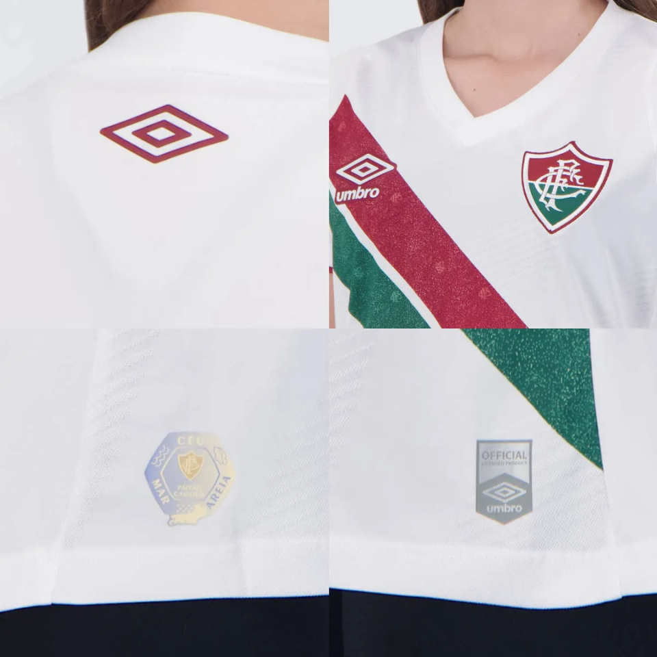 Camisa Feminina Umbro Fluminense 2024/25 II, Camisas de Futebol, PIQUE DE JOGADOR, FICHA TÉCNICA Composição: 100% PoliésterGênero: FemininoIndicada para: Jogo/CasualGênero: MasculinoEscudo: EmborrachadoOrigem: ImportadoManga: Curta-PIQUE DE JOGADOR