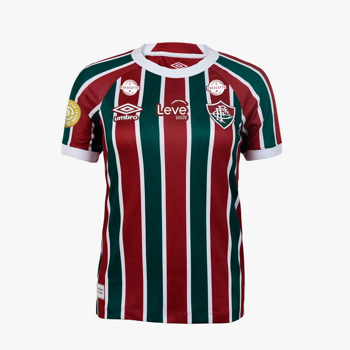 Camisa Feminina Umbro Fluminense 2025/26 I Com Patrocinios, Camisas de Futebol, PIQUE DE JOGADOR, FICHA TÉCNICA Composição: 100% PoliésterGênero: FemininoIndicada para: Jogo/CasualGênero: MasculinoEscudo: EmborrachadoOrigem: ImportadoManga: Curta-PIQUE DE JOGADOR