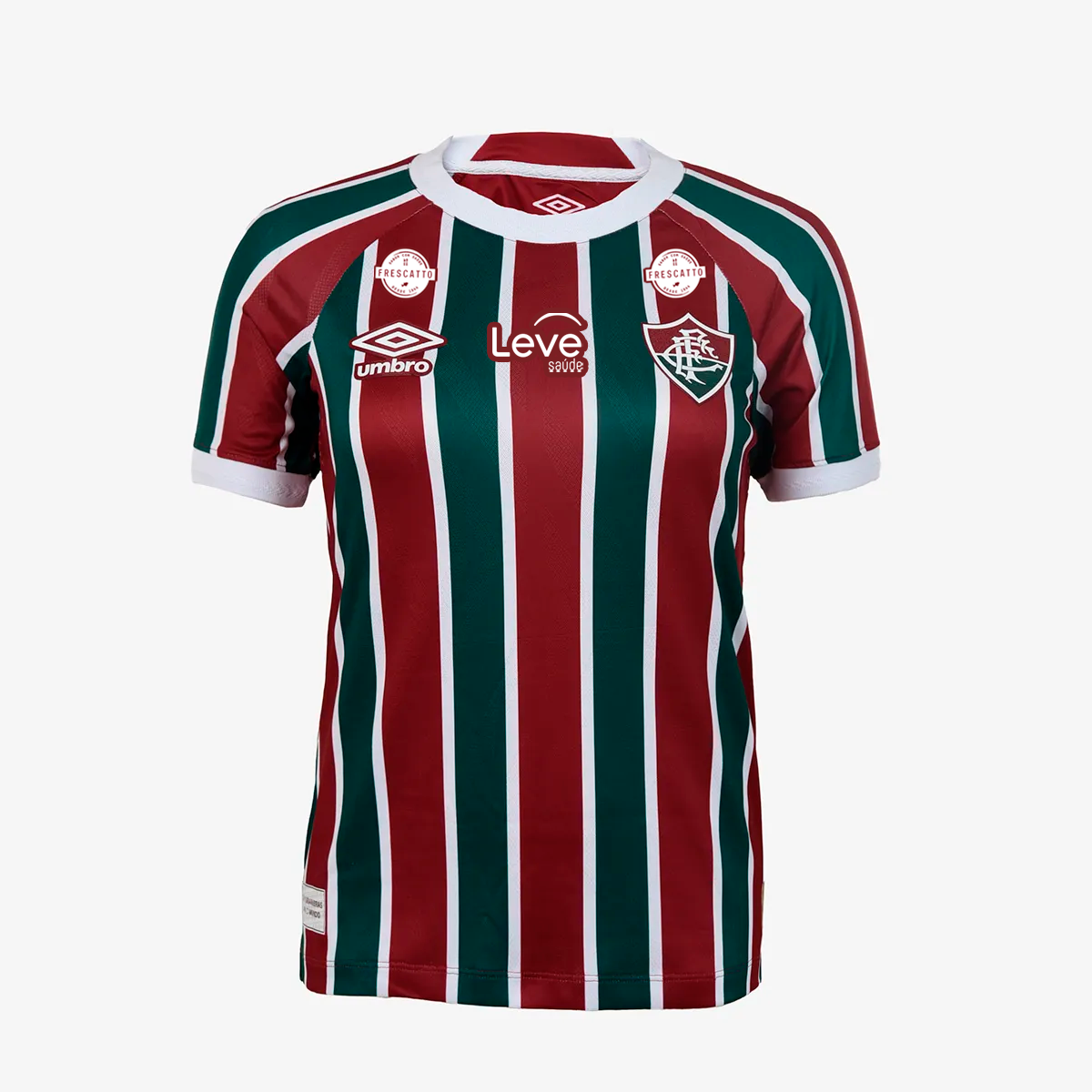 Camisa Feminina Umbro Fluminense 2025/26 I Com Patrocinios, Camisas de Futebol, PIQUE DE JOGADOR, FICHA TÉCNICA Composição: 100% PoliésterGênero: FemininoIndicada para: Jogo/CasualGênero: MasculinoEscudo: EmborrachadoOrigem: ImportadoManga: Curta-PIQUE DE JOGADOR