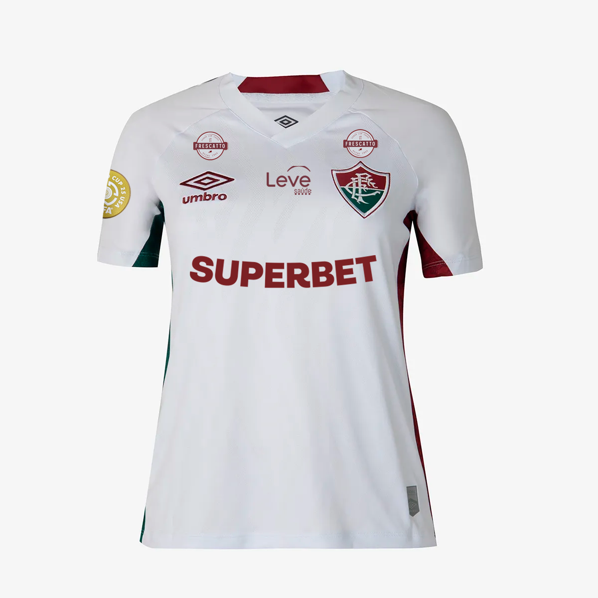 Camisa Feminina Umbro Fluminense 2025/26 II Com Patrocínio, Camisas de Futebol, PIQUE DE JOGADOR, FICHA TÉCNICA Composição: 100% PoliésterGênero: FemininoIndicada para: Jogo/CasualGênero: MasculinoEscudo: EmborrachadoOrigem: ImportadoManga: Curta-PIQUE DE JOGADOR