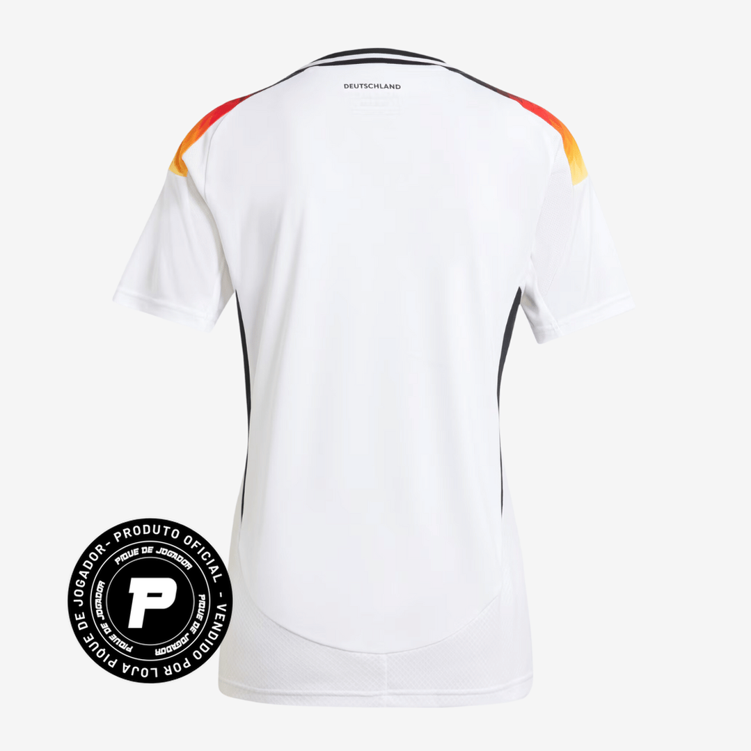 Camisa Feminina adidas Alemanha 2024 I, Camisas de Futebol, PIQUE DE JOGADOR, Composição: 100% PoliésterGênero: FemininaIndicada para: Jogo/CasualGênero: MasculinoEscudo: EmborrachadoOrigem: ImportadoManga: Curta-PIQUE DE JOGADOR
