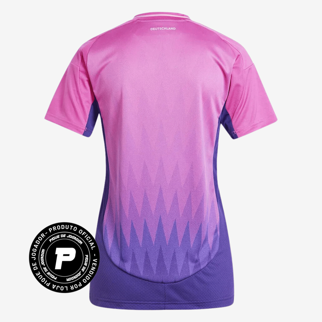 Camisa Feminina adidas Alemanha 2024 II, Camisas de Futebol, PIQUE DE JOGADOR, Composição: 100% PoliésterGênero: FemininaIndicada para: Jogo/CasualGênero: MasculinoEscudo: EmborrachadoOrigem: ImportadoManga: Curta-PIQUE DE JOGADOR