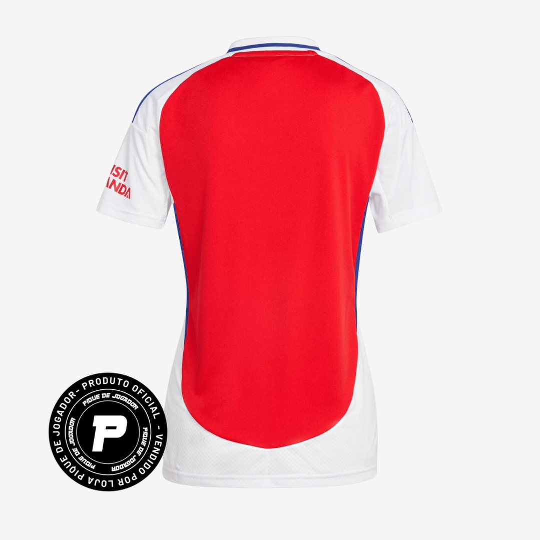Camisa Feminina adidas Arsenal FC 2024/25 I, Camisas de Futebol, PIQUE DE JOGADOR, FICHA TÉCNICA Composição: 100% PoliésterGênero: FemininoIndicada para: Jogo/CasualGênero: MasculinoEscudo: EmborrachadoOrigem: ImportadoManga: Curta-PIQUE DE JOGADOR