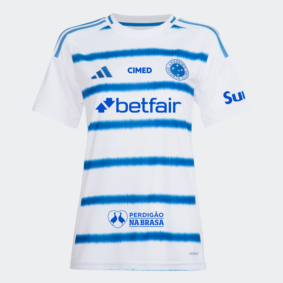 Camisa Feminina adidas Cruzeiro 2025/26 II COM PATROCÍNIOS, Camisas de Futebol, PIQUE DE JOGADOR, FICHA TÉCNICA Composição: 100% PoliésterGênero: FemininoIndicada para: Jogo/CasualGênero: MasculinoEscudo: EmborrachadoOrigem: ImportadoManga: Curta-PIQUE DE JOGADOR