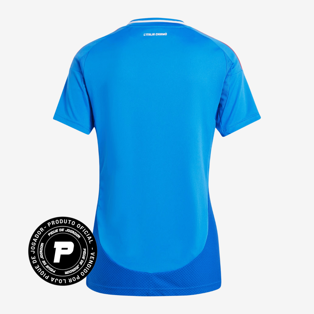 Camisa Feminina adidas Itália 2024 I, Camisas de Futebol, PIQUE DE JOGADOR, Composição: 100% PoliésterGênero: FemininaIndicada para: Jogo/CasualGênero: MasculinoEscudo: EmborrachadoOrigem: ImportadoManga: Curta-PIQUE DE JOGADOR