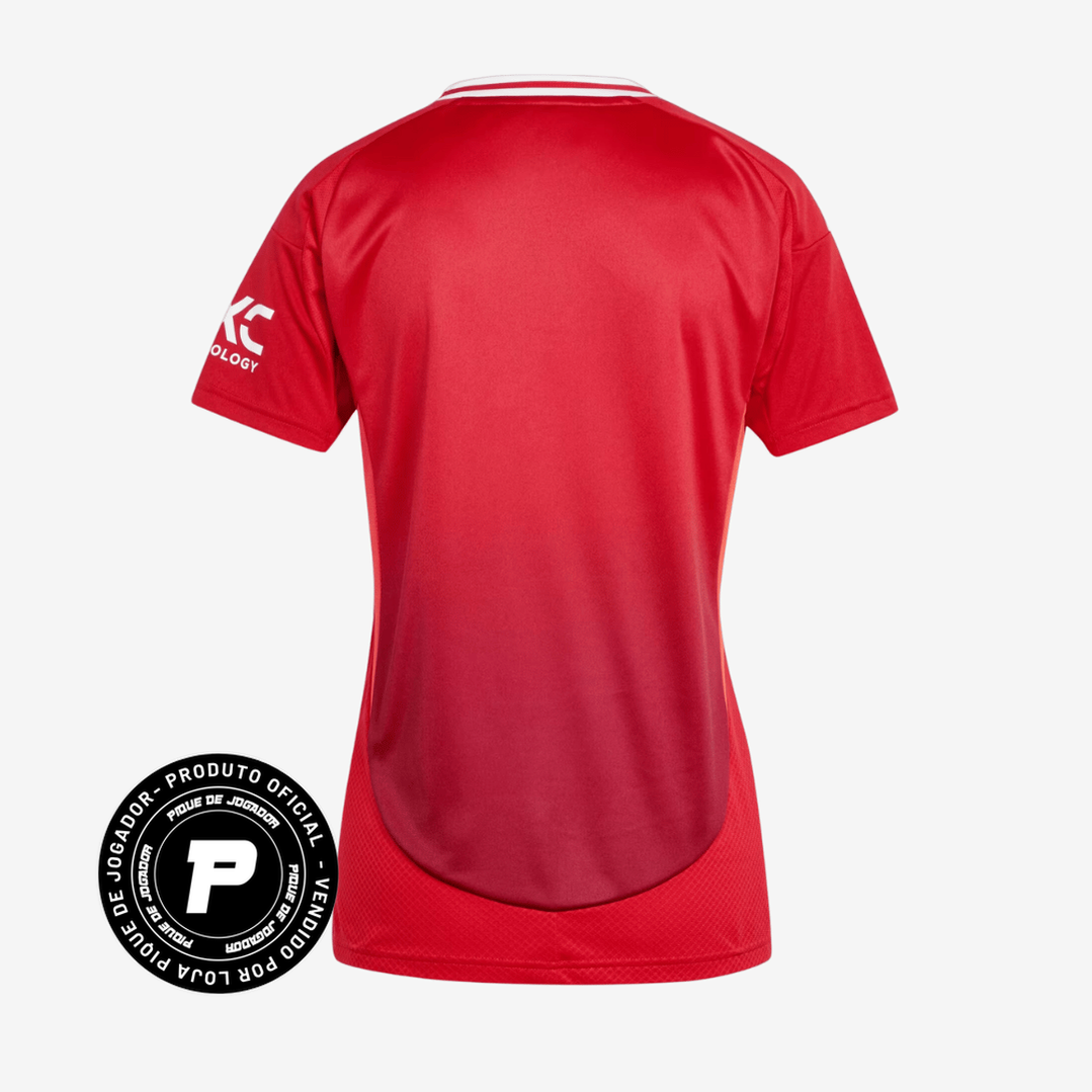 Camisa Feminina adidas Manchester United 2024/25 I, Camisas de Futebol, PIQUE DE JOGADOR, FICHA TÉCNICA Composição: 100% PoliésterGênero: FemininoIndicada para: Jogo/CasualGênero: MasculinoEscudo: EmborrachadoOrigem: ImportadoManga: Curta-PIQUE DE JOGADOR