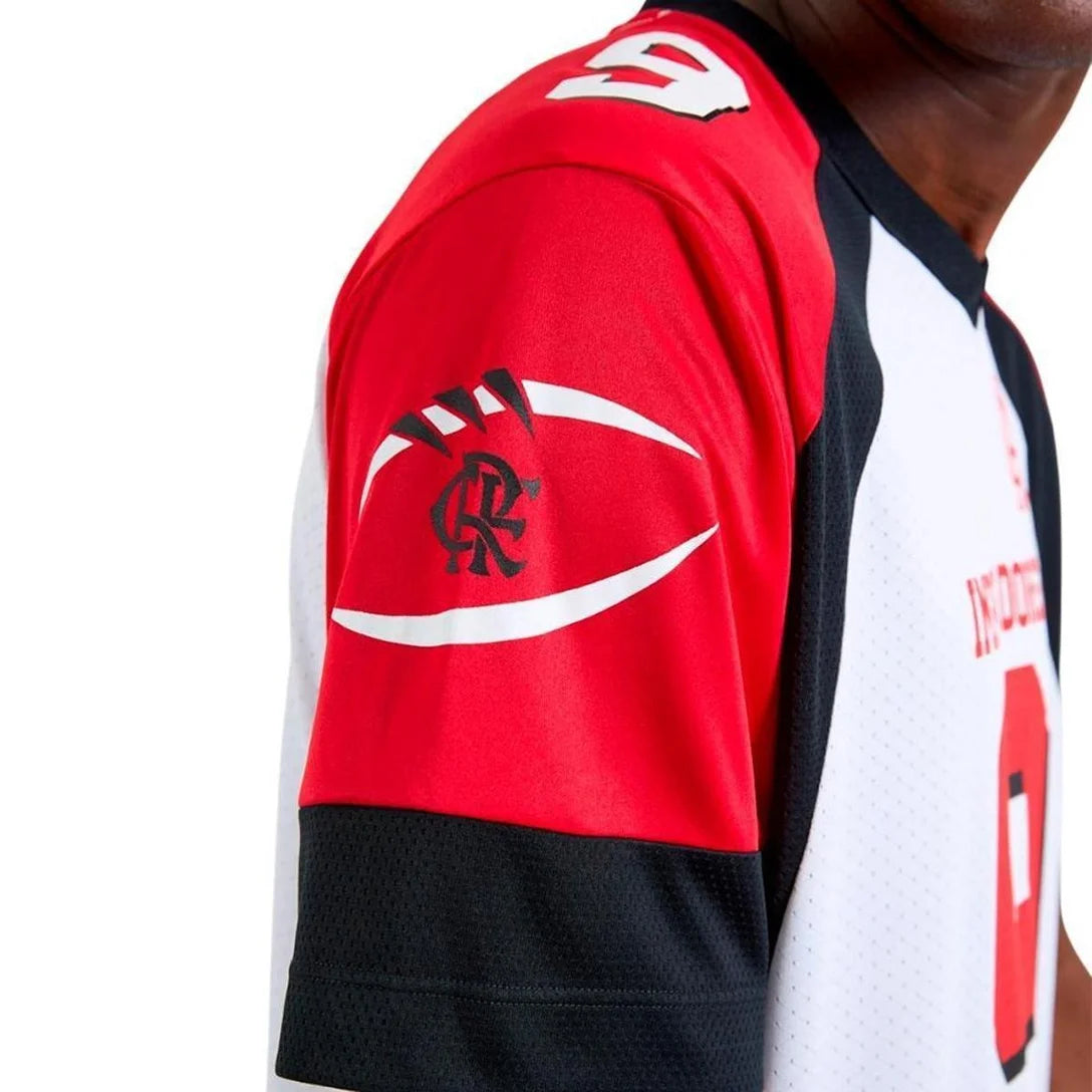 Camisa Flamengo Imperadores NFL, Camisa Futebol, Braziline, A camiseta OFICIAL do futebol americano do Flamengo! Composição: 100% PoliésterIndicada para: CasualGênero: MasculinoEscudo: EstampadoOrigem: ImportadoManga: Curta-PIQUE DE JOGADOR
