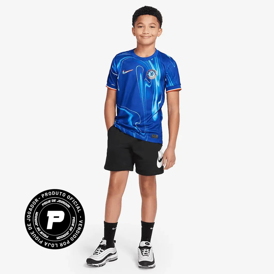 Camisa Infantil Nike Chelsea FC 2024/25 Torcedor, Camisas de Futebol, PIQUE DE JOGADOR, -PIQUE DE JOGADOR