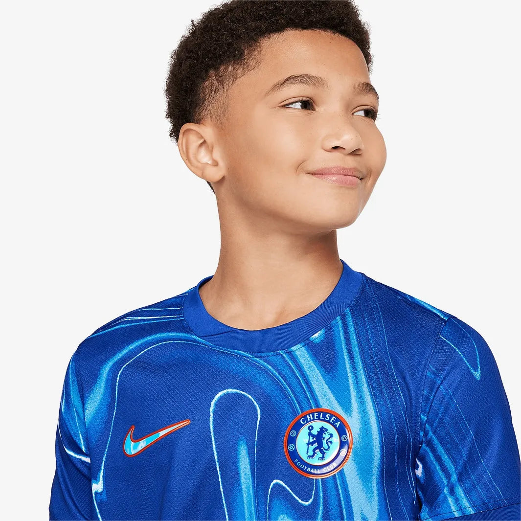 Camisa Infantil Nike Chelsea FC 2024/25 Torcedor, Camisas de Futebol, PIQUE DE JOGADOR, -PIQUE DE JOGADOR