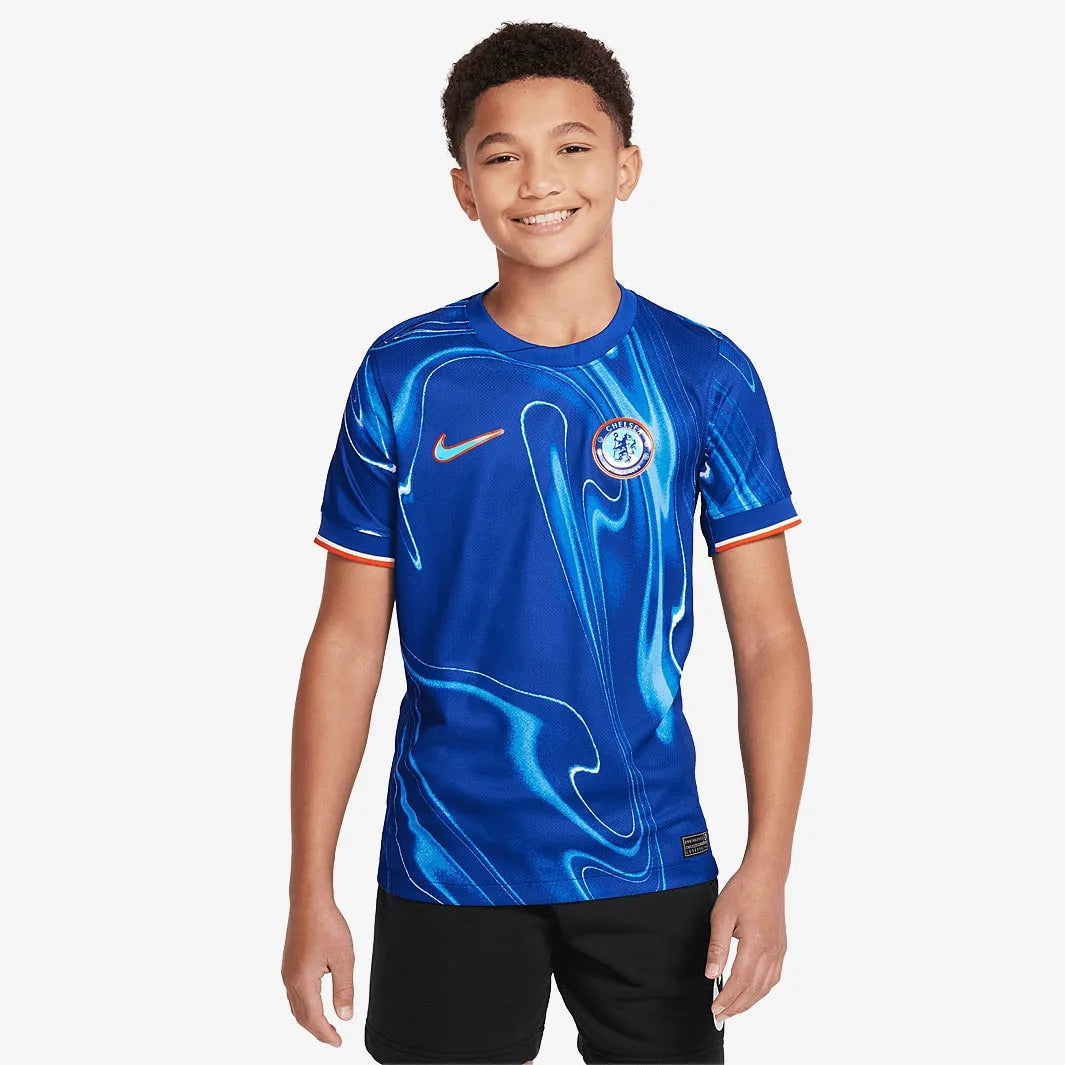 Camisa Infantil Nike Chelsea FC 2024/25 Torcedor, Camisas de Futebol, PIQUE DE JOGADOR, -PIQUE DE JOGADOR