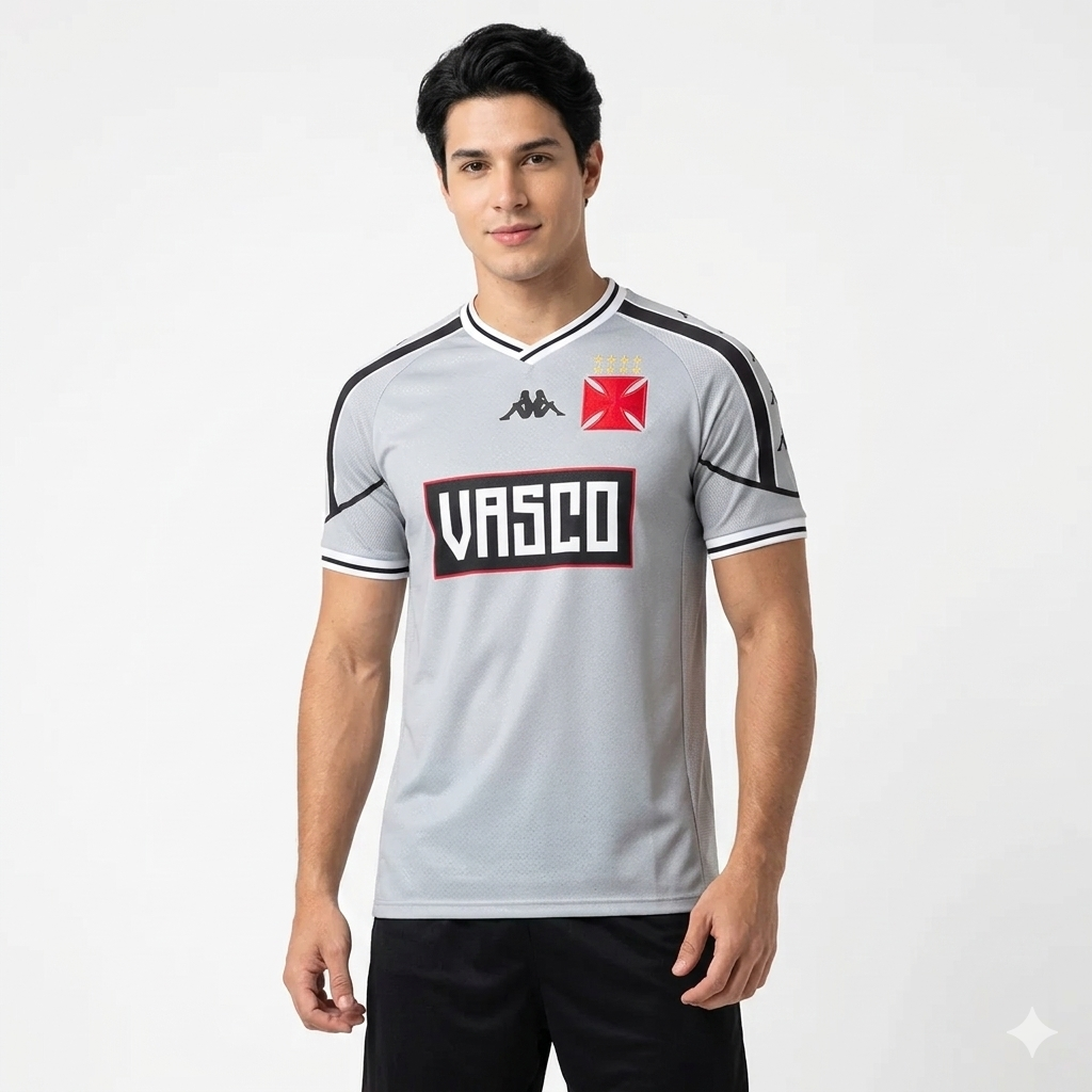 Camisa Kappa Vasco 2025 Aquecimento, Camisa Futebol, Kappa, Entre em campo com a energia do Gigante! A Camisa Vasco Aquecimento 2025 Kappa Masculina traz a identidade do clube em cada detalhe, perfeita para quem carrega a cruz de malta no coração. Modelo oficial e personalizável, oferece tecido leve, conforto e caimento impecável. Ideal para usar no jogo, no dia a dia ou como presente inesquecível para um torcedor. INFORMAÇÕES DO PRODUTO Nome: Camisa Vasco Aquecimento 2025Marca: KappaGênero: MasculinoCor: C