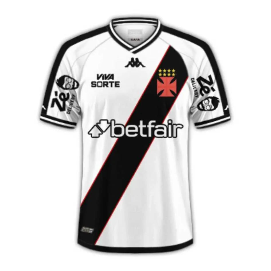 Camisa Kappa Vasco 24/25 Away, Camisa Futebol, Kappa, Descrição do produto Sou Vascaíno! A Camisa Vasco I 25/26 Jogador Kappa Masculino celebra a paixão da torcida vascaína e é daqueles artigos que não podem faltar no fardamento. Inspirada na história do Gigante da Colina, esta camisa do Vasco traz design tradicional e detalhes em sua extensão que exibem com orgulho sua conexão. A gola polo mantém um caimento moderno, enquanto a Cruz de Malta bordada traduz o sentimento que não pode parar. Com tecido tecnol