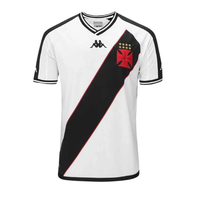 Camisa Kappa Vasco 24/25 Away, Camisa Futebol, Kappa, Descrição do produto Sou Vascaíno! A Camisa Vasco I 25/26 Jogador Kappa Masculino celebra a paixão da torcida vascaína e é daqueles artigos que não podem faltar no fardamento. Inspirada na história do Gigante da Colina, esta camisa do Vasco traz design tradicional e detalhes em sua extensão que exibem com orgulho sua conexão. A gola polo mantém um caimento moderno, enquanto a Cruz de Malta bordada traduz o sentimento que não pode parar. Com tecido tecnol