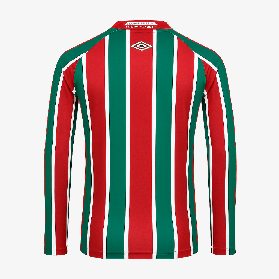 Camisa Manga Longa Umbro Fluminense 2025/26 I, Camisas de Futebol, PIQUE DE JOGADOR, -PIQUE DE JOGADOR