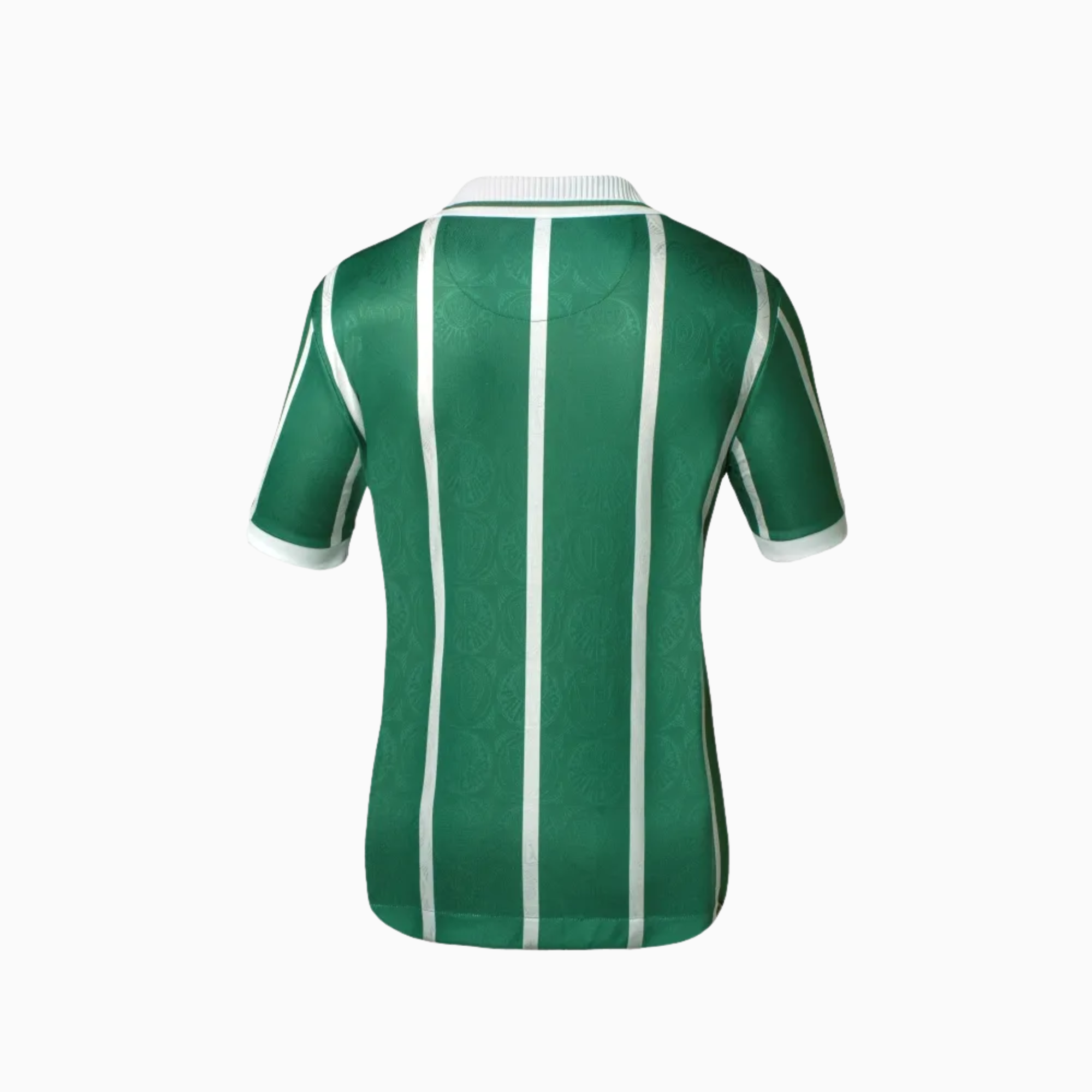 Camisa Masculina Palmeiras 1993, Camisas de Futebol, PIQUE DE JOGADOR, A Camisa Retrô Palmeiras 1993 é um verdadeiro símbolo da retomada de glórias do Verdão. Inspirada fielmente no modelo usado na temporada em que o Palmeiras encerrou um jejum de 16 anos com o título do Paulistão, essa peça representa a força de uma geração histórica. A gola polo clássica, as listras verticais brancas e o escudo bordado resgatam a tradição e a elegância daquela camisa lendária. Ideal para torcedores apaixonados, colecionad