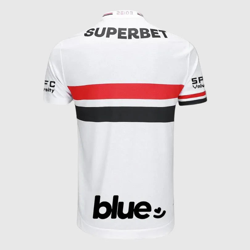 Camisa New Balance São Paulo 25/26 Home, Camisa Futebol, New Balance, Ficha do Produto TecnologiaNB Dry: Sistema que controla o excesso de umidade do corpo, garantindo a rápida secagem do suor durante os exercícios. Composição: 100% PoliésterMarca: New BalanceIndicada para: Jogo/CasualGênero: MasculinoEscudo: BordadoOrigem: ImportadoManga: Curta-PIQUE DE JOGADOR